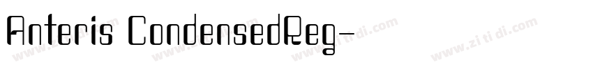 Anteris CondensedReg字体转换